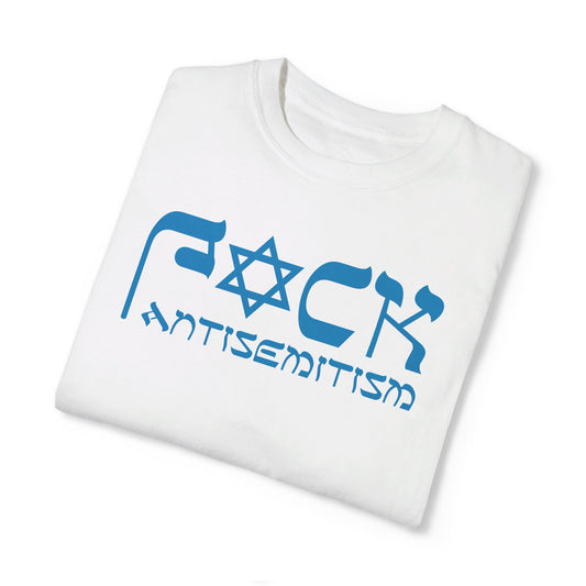 F✡︎CK Antisemitism T-Shirt (white/blue)